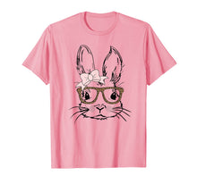 Load image into Gallery viewer, Cute Bunny Face Shirt Leopard Print Glasses EASTER Gift T-Shirt-67333