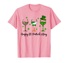 Load image into Gallery viewer, Irish Gifts Three Wine Glasses Shamrock St Patrick's Day T-Shirt-840834