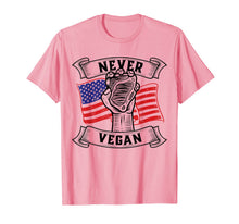 Load image into Gallery viewer, Never Vegan Carnivore Diet Steak Power T-Shirt