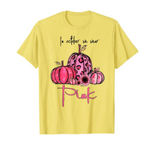 Load image into Gallery viewer, In October We Wear Pink Pumpkin Breast Cancer Halloween T-Shirt