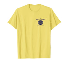 Load image into Gallery viewer, Buen Camino de Santiago Minimal Tshirt with Scallop Shell