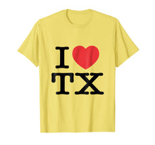Load image into Gallery viewer, I Love TX Heart Texas Tee Shirt