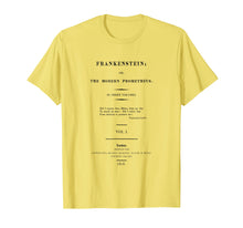Load image into Gallery viewer, Frankenstein Title Page Tees Literary Book Shirt