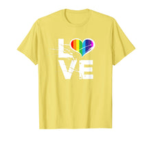 Load image into Gallery viewer, Love Heart Rainbow LGBT Pride LGBTQ T Shirt Gay Lesbian Gift