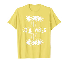 Load image into Gallery viewer, Good Vibes White Letter palm T Shirt for Women Men