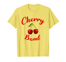 Load image into Gallery viewer, Cute Cherry Bomb Retro 70s Vintage Style T-Shirt