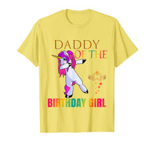 Load image into Gallery viewer, Mens COOL: DADDY Of The Birthday Girl Dabbing Unicorn Party Shirt