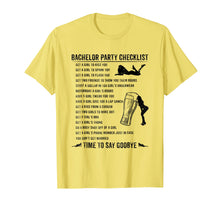 Load image into Gallery viewer, Bachelor Party Checklist - Bride T-shirt