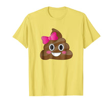 Load image into Gallery viewer, Cute Funny Emoji Pink Bow Cutie Poo T-Shirt - Poop Emoji
