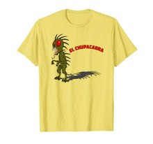 Load image into Gallery viewer, Chupacabra Stands Fangs Bared Red Eyes T Shirt