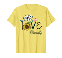 Load image into Gallery viewer, Mom Love Memaw Life #Memawlife Heart Floral Gift T-Shirt