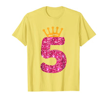 Load image into Gallery viewer, Happy Birthday Shirt, Girls 5th Party 5 Years Old Bday