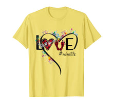 Load image into Gallery viewer, Mimi - Womens love Mimilife heart colour Tshirt