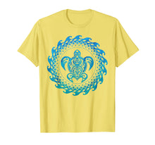 Load image into Gallery viewer, Sea Turtle Hawaii Ocean Blue Tribal Hawaiian Gift T-Shirt