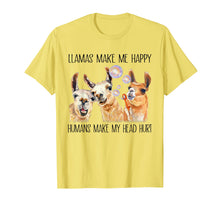 Load image into Gallery viewer, LLama Make Me Happy Humans Make My Head Hurt