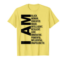 Load image into Gallery viewer, I Am Black Woman Black History Month Educated Black Girl T-Shirt-239261