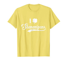 Load image into Gallery viewer, Happy St.Patrick's Day - I Love Shenanigans With Shamrock T-Shirt-2646849
