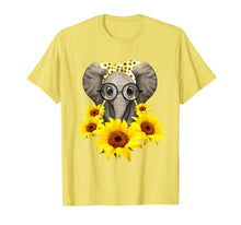 Load image into Gallery viewer, Elephant Sunflower Cute Elephant Love Sunflower T-Shirt-112569