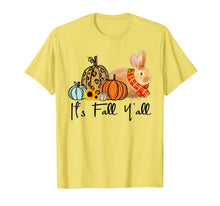 Load image into Gallery viewer, It's Fall Y'all Bunny Leopard Pumpkin T-Shirt