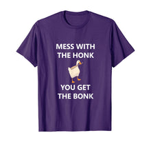 Load image into Gallery viewer, Mess With The Honk You Get The Bonk Goose VideoGame Meme T-Shirt-302249