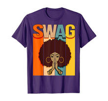 Load image into Gallery viewer, Swag Vintage Retro Melanin Black Afro Woman Queen Gift T-Shirt