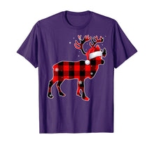 Load image into Gallery viewer, Moose Red Buffalo Plaid Christmas Matching Family Xmas Gift T-Shirt