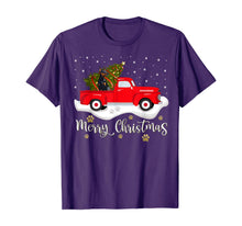 Load image into Gallery viewer, Red Truck Merry Christmas Tree Doberman Christmas T-Shirt