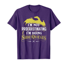 Load image into Gallery viewer, I'm not procrastinating I'm doing Side Quests - RPG Gamer T-Shirt-291838