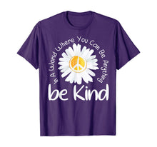 Load image into Gallery viewer, In A World Where You Can Be Anything Be Kind Peace Sign T-Shirt-304088