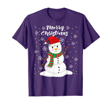 Load image into Gallery viewer, Christmas - Merry Christmas Snowman T-Shirt