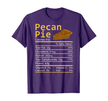 Load image into Gallery viewer, Pecan Pie Nutrition Facts Thanksgiving Costume Christmas T-Shirt