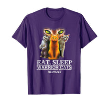 Load image into Gallery viewer, EAT SLEEP WARRIOR CATS REPEAT - CHRISTMAS GIFT FOR CAT LOVER T-Shirt