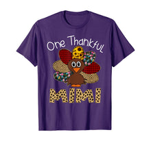 Load image into Gallery viewer, Turkey One Thankful Mimi Grandma Thanksgiving Fall Gift T-Shirt