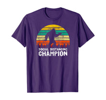 Load image into Gallery viewer, Social Distancing Champion Funny Bigfoot Vintage Retro T-Shirt-380949