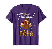 Load image into Gallery viewer, One Thankful Papa Grandpa Turkey Thanksgiving Family Gift T-Shirt