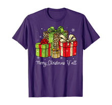 Load image into Gallery viewer, Merry Christmas Y'all Leopard Print Christmas Gift Box Xmas T-Shirt