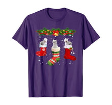 Load image into Gallery viewer, Three Westie Dog In Sock Christmas Santa Hat Xmas Dog T-Shirt