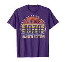 Load image into Gallery viewer, 50 Year Old Gifts Vintage 1970 Limited Edition 50th Birthday T-Shirt-145786