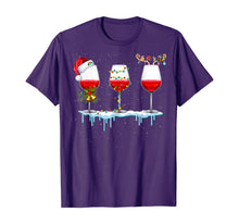 Load image into Gallery viewer, Three Glass of Red Wine Santa Hat Christmas For Men Women T-Shirt