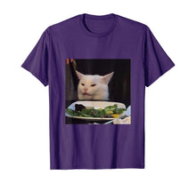 Load image into Gallery viewer, Dinner Table Cat Meme Funny Internet Yelling Confused Gift T-Shirt