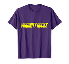 Load image into Gallery viewer, Virginity Rocks Yellow Letters Shirt