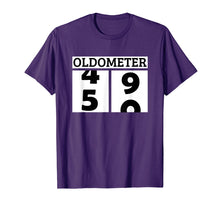 Load image into Gallery viewer, Mens Funny Oldometer 50th Birthday Counting Shirt