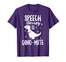 Load image into Gallery viewer, This SLP Is Dino-Mite Funny Speech Therapy T-Shirt Teacher