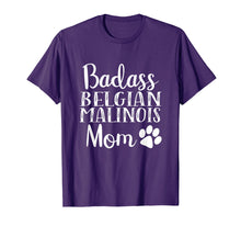 Load image into Gallery viewer, BadAss Belgian Malinois mom Funny Dog T Shirt womens gift