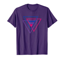 Load image into Gallery viewer, Bi Pride Triangle Shirt, BiSexual Pride Gift, Bi Flag Tee T-Shirt