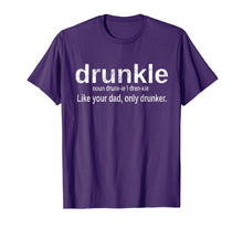 Load image into Gallery viewer, Drunkle Drunk Uncle Definition T Shirt Vintage Distressed