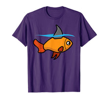 Load image into Gallery viewer, Goldfish With Shark Fin Shirt | Cool Sea Creatures Week Gift