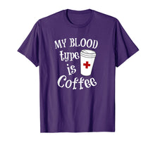 Load image into Gallery viewer, Coffee Lovers Phlebotomy Tshirt for Women Phlebotomists