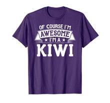 Load image into Gallery viewer, Kiwi T-Shirt First or Last Name - Of Course I'm Awesome!