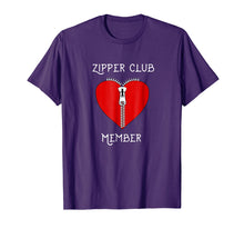 Load image into Gallery viewer, Zipper Club Member Graphic Heart Surgery Survivor T-Shirt